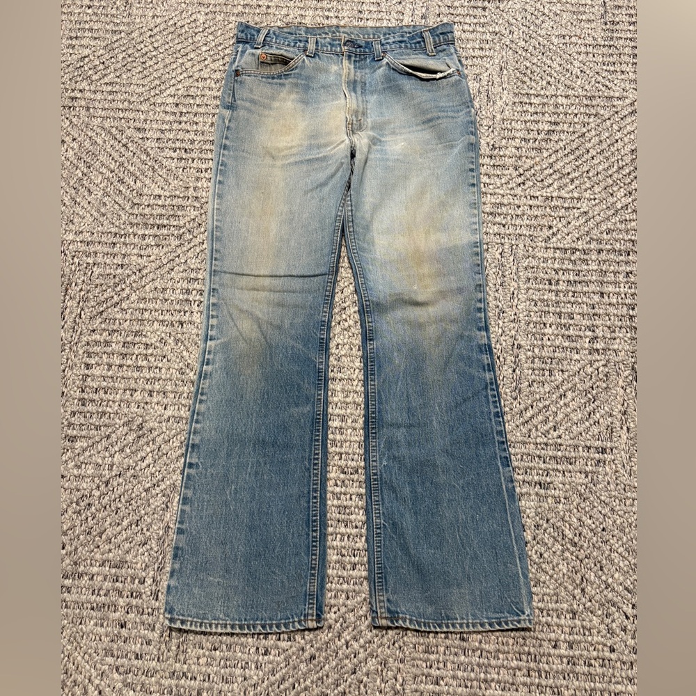 Vintage 1980s Men's Levi’s Orange Tab 517 Bootcut Denim Jeans size 32x30.5